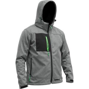 Dedra kurtka softshell z kapturem rozmiar S, 96% poliester+4% elastan (BH61KS-S)