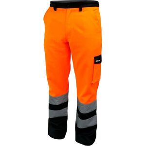 Dedra spodnie ochronne odblaskowe rozmiar XL, pomarańczowe (BH81SP2-XL)