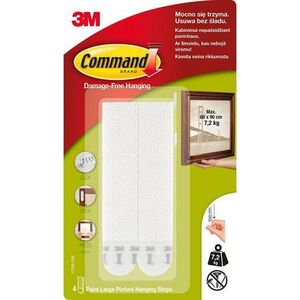 Staples Rzepy command do wieszania obrazow 17206pl , 2 duże komplet z rzepami