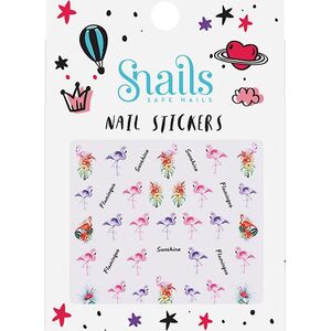 Snails Naklejki na paznokcie Flamingos