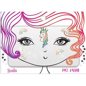 Snails Snails, Naklejka na twarz dla dzieci, Face Tattoo - Unicorn