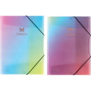 Panta Plast Teczka na gumkę A4 glitter rainbow mix 88304