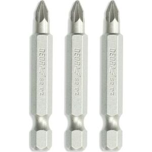 Dedra zestaw końcówek wkrętakowych Pozidriv PZ1/2/3x50mm, blister (18A07S03)