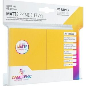 Rebel Gamegenic: Matte Prime CCG Sleeves 66x91mm Yellow
