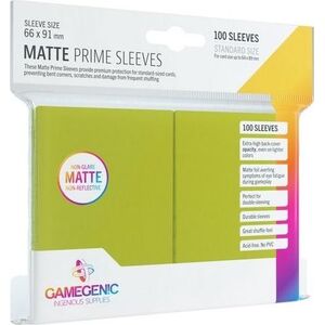 Rebel Gamegenic: Matte Prime CCG Sleeves 66x91mm Lime
