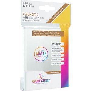 Rebel Gamegenic: Matte 7 Wonders Sleeves 67x103mm