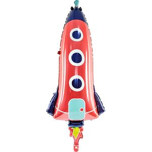 Party Deco Balon foliowy Rakieta - 44 x 115 cm - 1 szt. uniwersalny