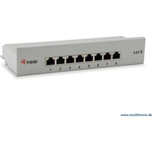Equip Equip Patchpanel  8x RJ45 Cat6  10" Tischgehuse