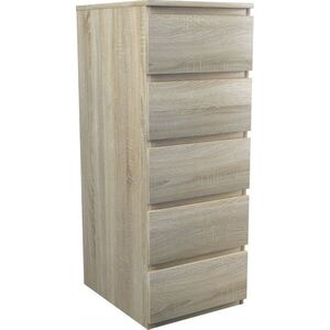 Topeshop KOMODA MALWA W5 - DĄB SONOMA