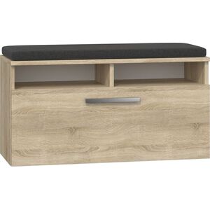 Topeshop SZAFKA NA BUTY SIEDZISKO SCHOWEK RIVA DĄB SONOMA