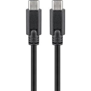 Kabel USB Goobay USB-C - USB-C 1 m Czarny (531398)