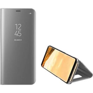 Etui Clear View Samsung S20 G980 srebrny/silver