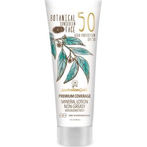 Australian Gold	 Tonizujący krem ​​ochronny do twarzy Botanical Tinted Face Medium-Tan SPF 50 88 ml
