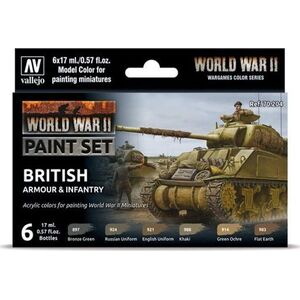 Vallejo Zestaw Farb Vallejo WWII British Armour Infantry uniwersalny