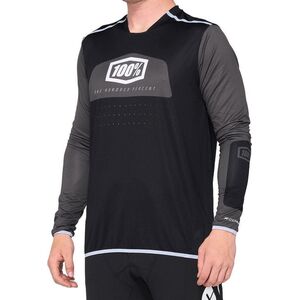 100% Koszulka męska 100% R-CORE X Jersey długi rękaw black white roz. L (NEW)
