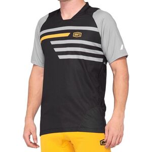 100% Koszulka męska 100% CELIUM Jersey krótki rękaw black mustard roz. M (NEW)