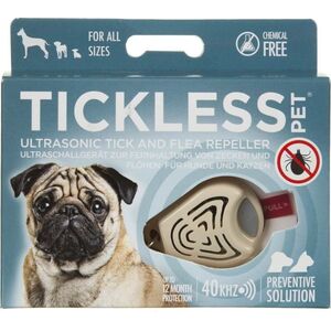 Tickless TickLess ultragarsinis pakabukas nuo erkių ir blusų šunims ir katėms, kreminės spalvos
