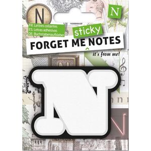 IF Forget me sticky notes kart samoprzylepne litera N