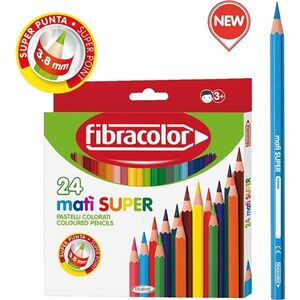 Fibracolor Kredki Mati Super 24 kolory (372942)