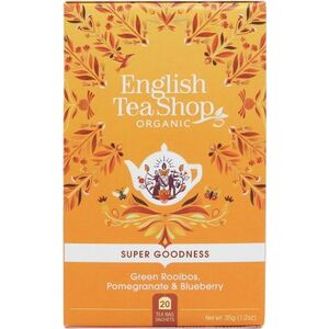 English Tea Sho Herbata zielona z Rooibos,granatem i jagodą (20x1,75) BIO 35 g