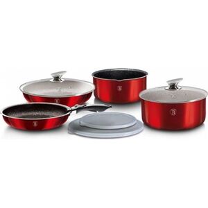 Berlinger Haus KOMPLET GARNKÓW 9-EL. CLICK COOK BERLINGER HAUS METALLIC LINE BURGUNDY BH-6145