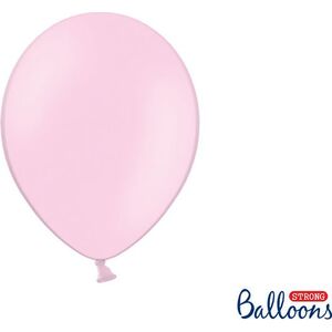 Party Deco Stiprūs balionai 27 cm Pastel Baby, rožiniai, 10 vnt. () - 26353825