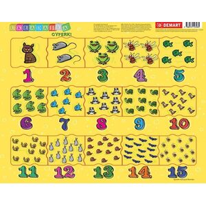 Demart Puzzle ramkowe - Cyferki dla dzieci