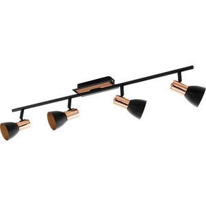 Lampa sufitowa EGLO Spot natynkowy czarny Eglo BARNHAM 94587
