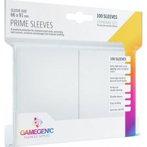 Gamegenic Gamegenic: Prime CCG Sleeves (66x91 mm) - White, 100 sztuk