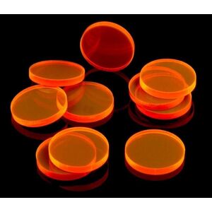 Crafters Crafters: Znaczniki akrylowe - Transparentne - Fluo - Pomarańczowe (10)