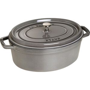 STAUB Garnek STAUB żeliwny owalny 5.5 ltr grafitowy uniwersalny