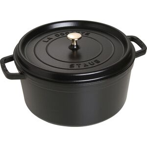 STAUB Garnek STAUB żeliwny okrągły 8.35 ltr czarny uniwersalny