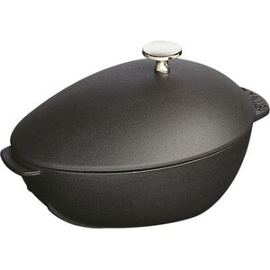 STAUB Garnek STAUB żeliwny owalny małż 2 ltr czarny uniwersalny