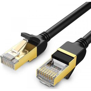 Ugreen Okrągły kabel sieciowy UGREEN NW107 Ethernet RJ45, Cat.7, STP, 1m (czarny)