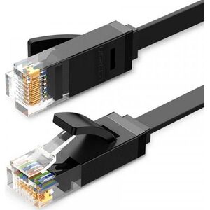 Ugreen Płaski kabel sieciowy Ethernet RJ45 Cat.6 UTP 15m czarny
