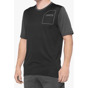 100% Koszulka męska Ridecamp Jersey charcoal black r. M