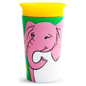 Munchkin MUNCHKIN KUBEK 360 ECO WILDLOVE SŁOŃ, 266 ML