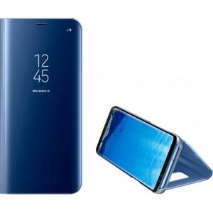 Etui Clear View Samsung A21 A215 niebieski/blue