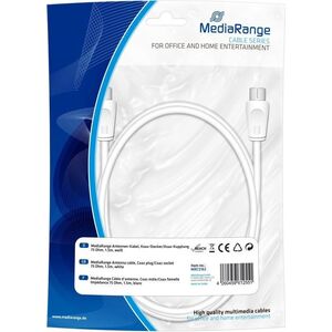 Kabel MediaRange Antenowy 1.5m biały (MRCS162)
