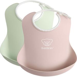 BabyBjorn BabyBjorn Śliniaki 2 szt. Powder Green/ Powder Pink