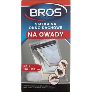 Bros Bros Siatka na okno dachowe biała 120 x 170 cm
