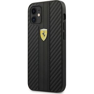 Ferrari Ferrari FESNECHCP12SBK iPhone 12 mini 5,4" czarny/black hardcase On Track PU Carbon
