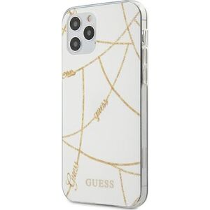 Guess Guess GUHCP12LPCUCHWH iPhone 12 Pro Max 6,7" biały/white hardcase Gold Chain Collection