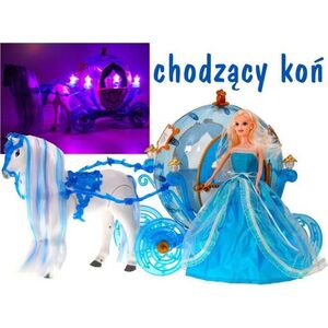 Jokomisiada Karoca Kopciuszek + koń z grzywą chodzi rży ZA1362