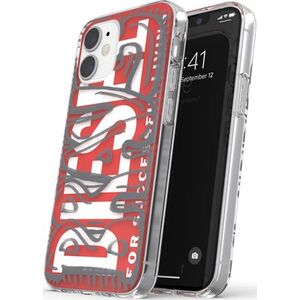 DIESEL SNAP CASE CLEAR IPHONE 12 MINI CZERWONY standard