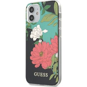 Guess Guess GUHCP12SIMLFL01 iPhone 12 mini 5,4 czarny/black N1 Flower Collection