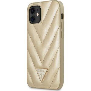 Guess Guess GUHCP12SPUVQTMLBE iPhone 12 mini 5,4 złoty/gold hardcase V-Quilted Collection