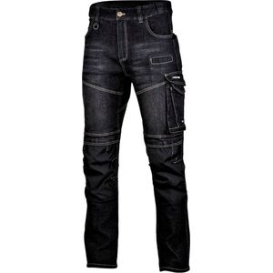 Lahti Pro SPODNIE JEANSOWE CZARNE STRETCH ZE WZMOCN., "2XL", CE, LAHTI