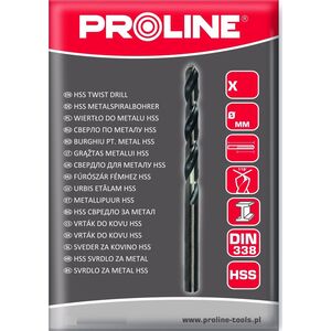 Wiertło Pro-Line WIERTŁO DO MET HSS DIN338 SZLIF.KR. 4.8MM SZT.1 PUD. PROLINE