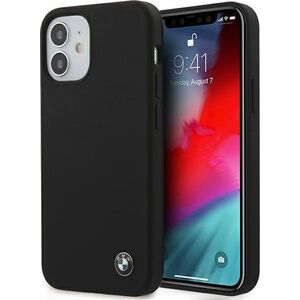 BMW Etui BMW BMHCP12SSILBK iPhone 12 mini 5,4" czarny/black hardcase Silicone Signature